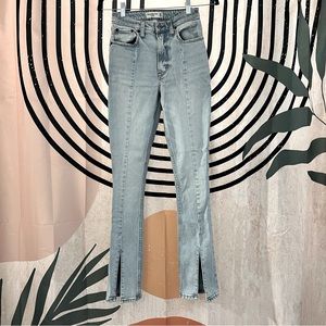 A&F Curve Love High Rise Skinny Flare Jeans